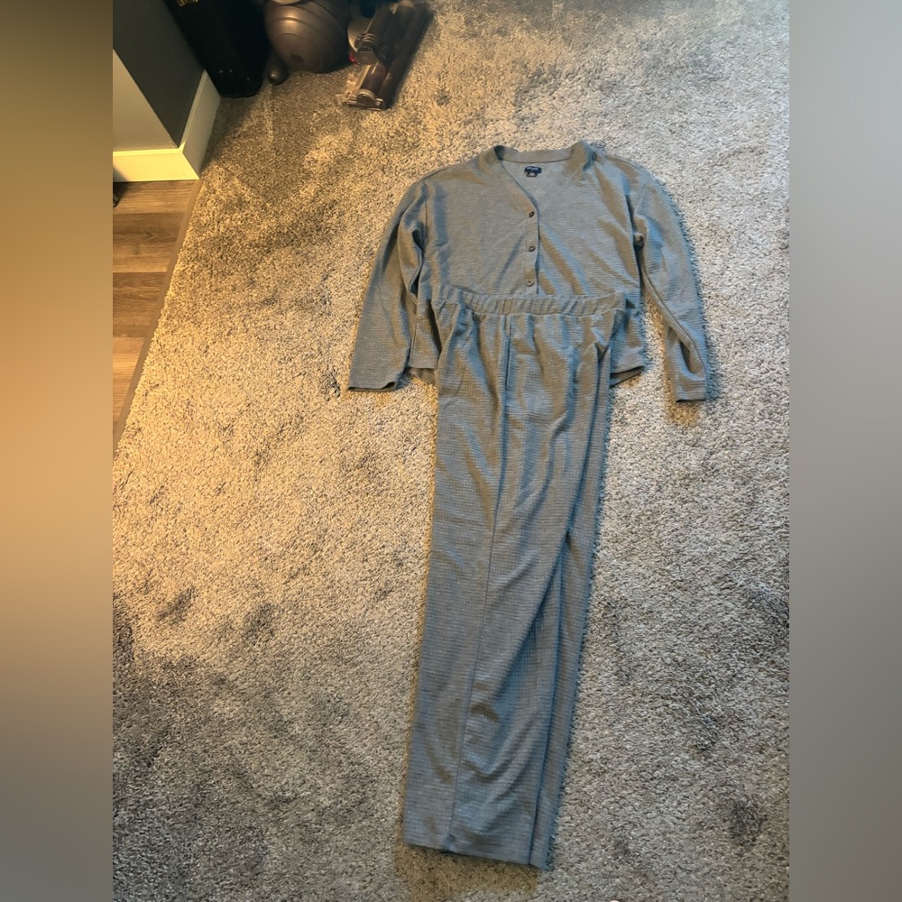 Ladies Gray Pajama Set